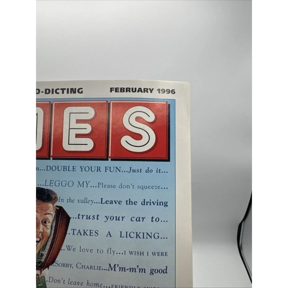 Vintage GAMES MAGAZINE February 1996 Magazine Positively Ad-Dicting RARE